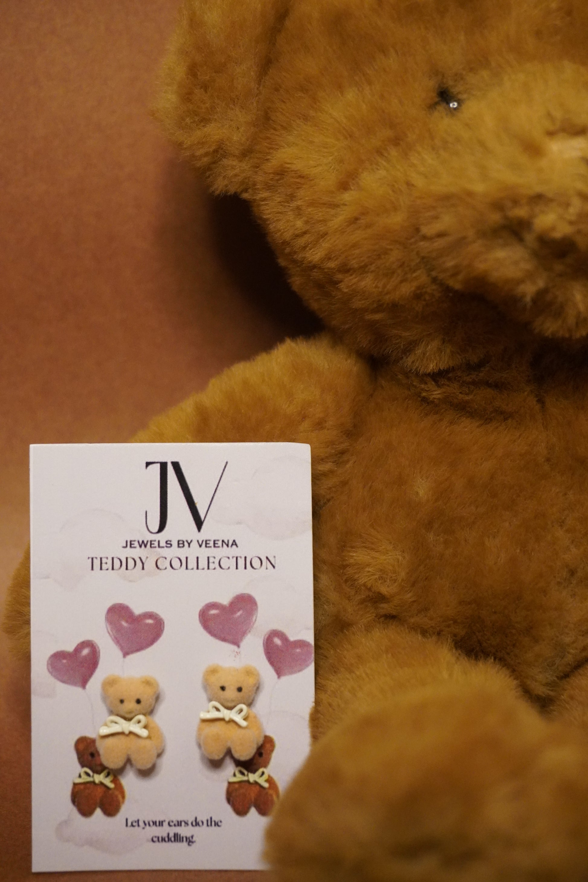 Classic Cuddle Teddy Earrings | Jewels by Veena